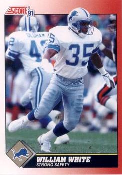 William White Detroit Lions 1991 Score NFL #209